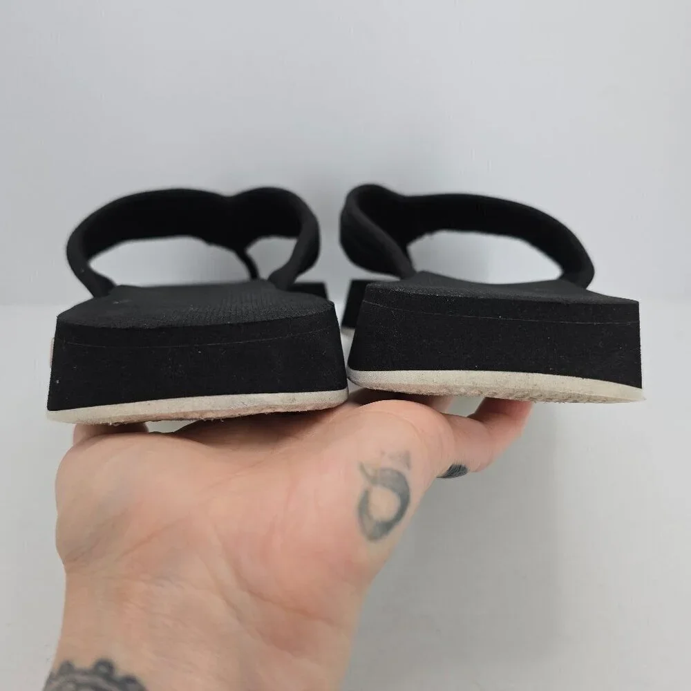 Andersson Bell | black strappy outdoor summer flip-flop sandals | MENS 9